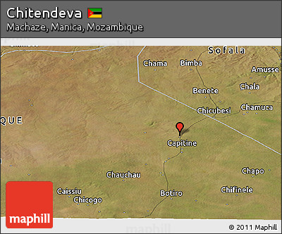 Satellite Panoramic Map of Chitendeva