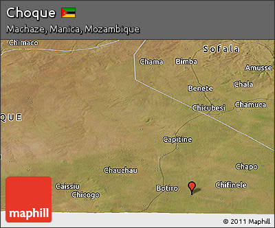 Satellite Panoramic Map of Choque
