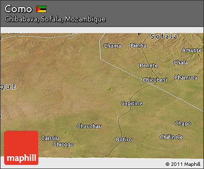 Satellite Panoramic Map of Como