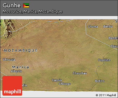 Satellite Panoramic Map of Gunhe