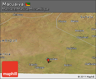 Satellite Panoramic Map of Macuaiva