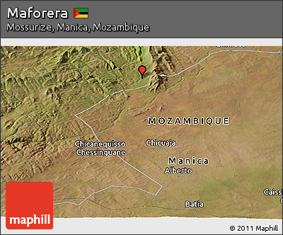Satellite Panoramic Map of Maforera
