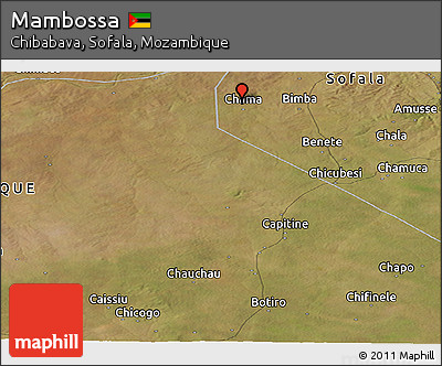 Satellite Panoramic Map of Mambossa
