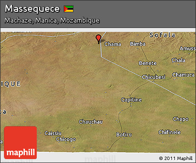 Satellite Panoramic Map of Massequece