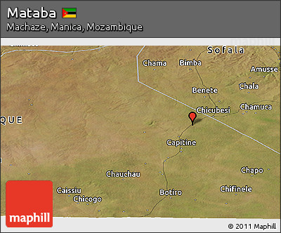 Satellite Panoramic Map of Mataba
