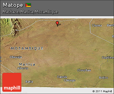 Satellite Panoramic Map of Matope