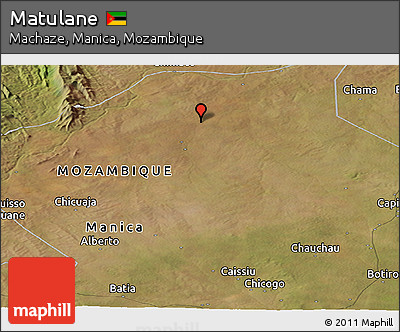 Satellite Panoramic Map of Matulane