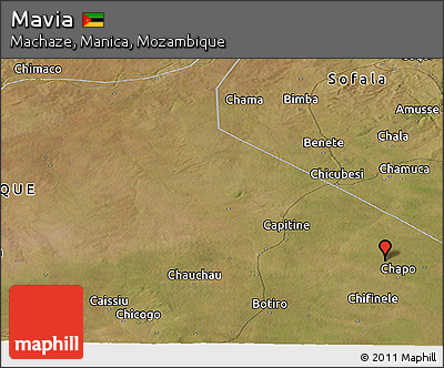 Satellite Panoramic Map of Mavia