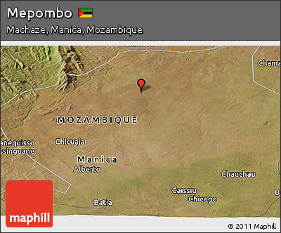 Satellite Panoramic Map of Mepombo