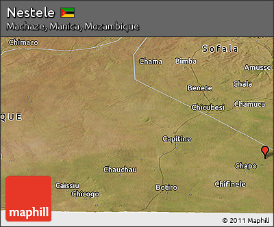 Satellite Panoramic Map of Nestele