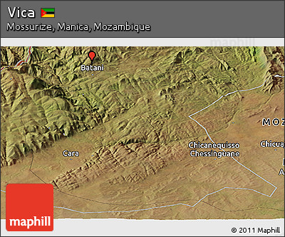 Satellite Panoramic Map of Vica