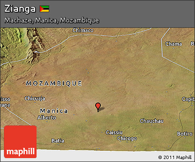 Satellite Panoramic Map of Zianga
