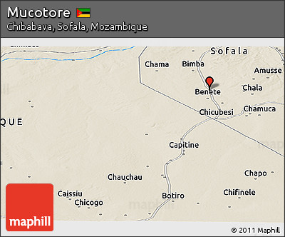 Shaded Relief Panoramic Map of Mucotore