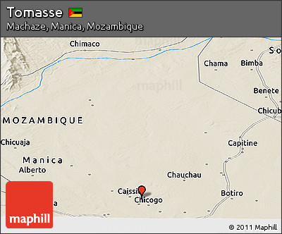 Shaded Relief Panoramic Map of Tomasse