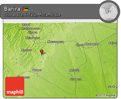 Physical 3D Map of Barira