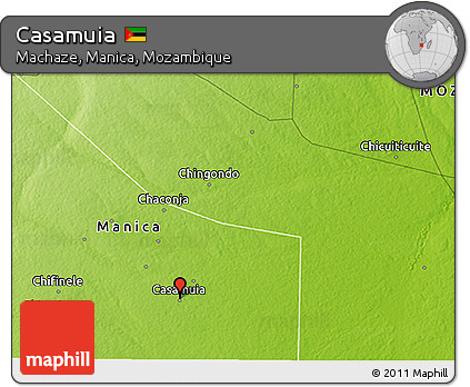 Physical 3D Map of Casamuia