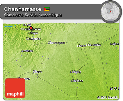 Physical 3D Map of Chanhamasse