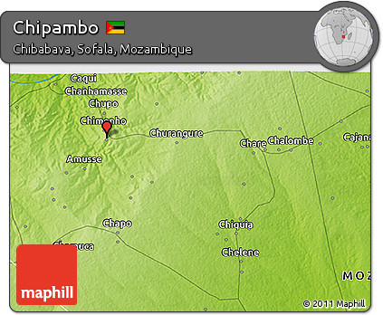 Physical 3D Map of Chipambo