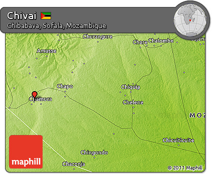 Physical 3D Map of Chivai