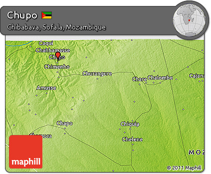 Physical 3D Map of Chupo