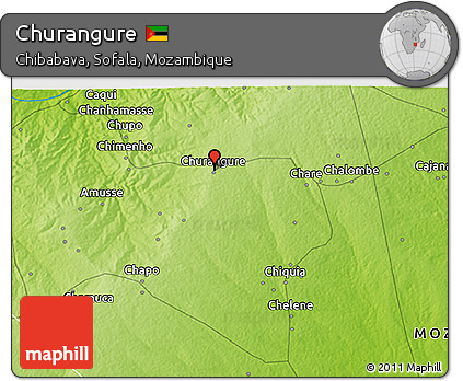 Physical 3D Map of Churangure