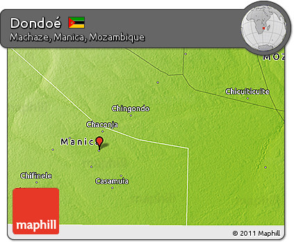Physical 3D Map of Dondoé