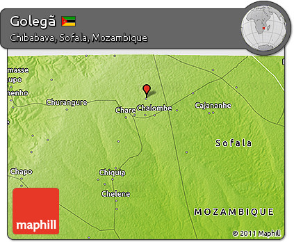 Physical 3D Map of Golegã