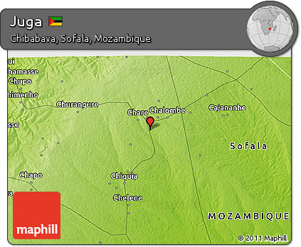 Physical 3D Map of Juga
