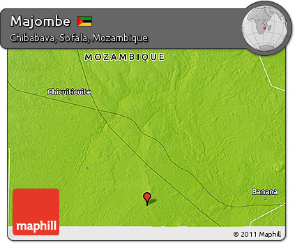 Physical 3D Map of Majombe
