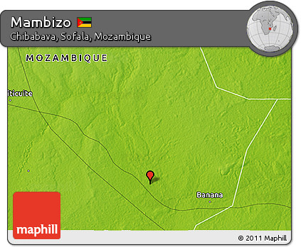 Physical 3D Map of Mambizo