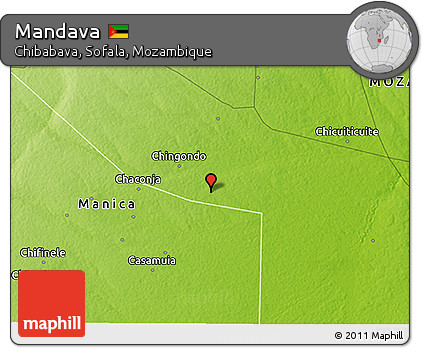 Physical 3D Map of Mandava