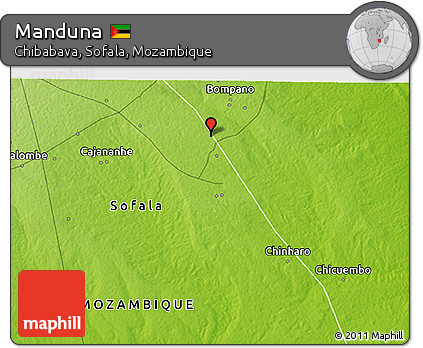 Physical 3D Map of Manduna