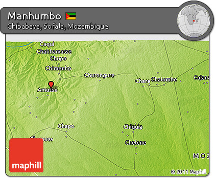 Physical 3D Map of Manhumbo