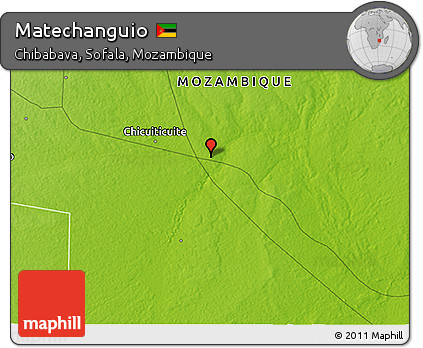 Physical 3D Map of Matechanguio