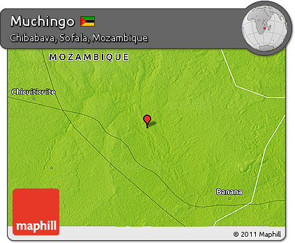 Physical 3D Map of Muchingo
