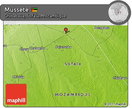 Physical 3D Map of Mussete