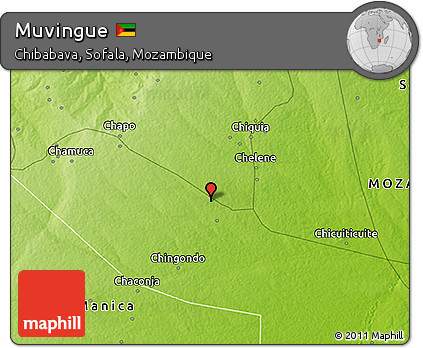 Physical 3D Map of Muvingue