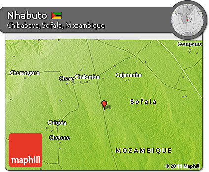 Physical 3D Map of Nhabuto