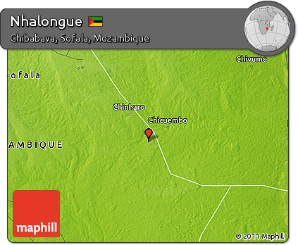 Physical 3D Map of Nhalongue