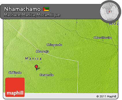 Physical 3D Map of Nhamachamo