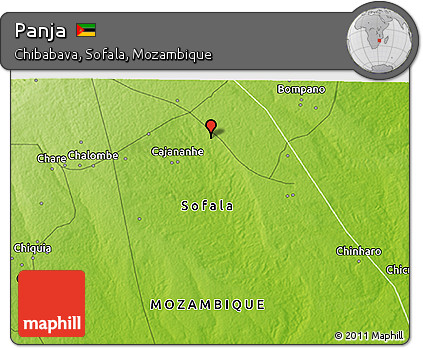 Physical 3D Map of Panja