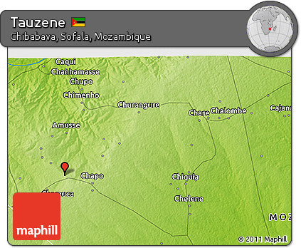 Physical 3D Map of Tauzene