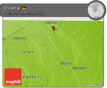 Physical 3D Map of Usseca