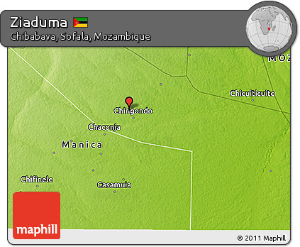 Physical 3D Map of Ziaduma