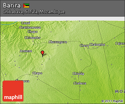 Physical 3D Map of Barira