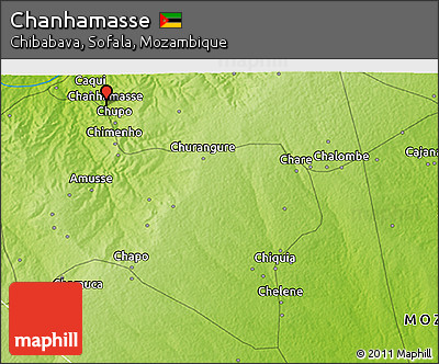 Physical 3D Map of Chanhamasse