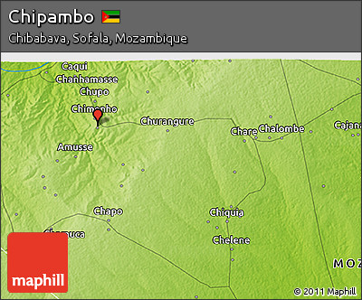 Physical 3D Map of Chipambo