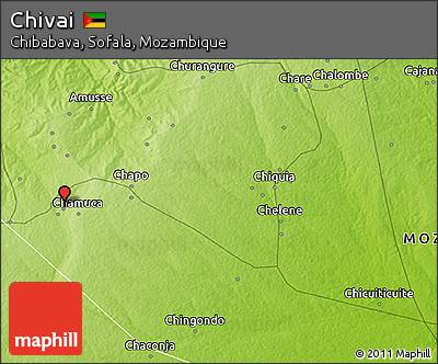 Physical 3D Map of Chivai