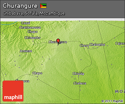Physical 3D Map of Churangure