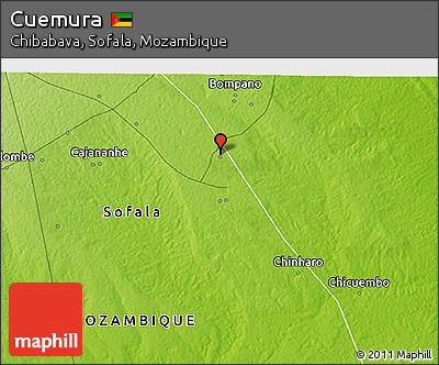 Physical 3D Map of Cuemura